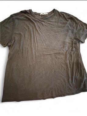 Free People We The Free Faded Black Crew Neck Tee